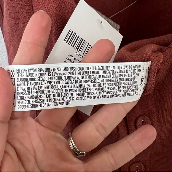 Forever 21 Rust Jumper with Adjustable Straps - Swim Cover Up Medium - Picture 13 of 13